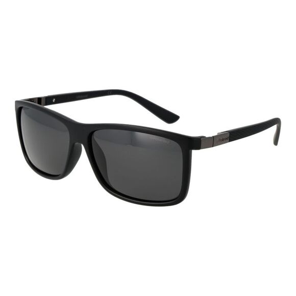 Polaroid Black Plastic Men's Sunglasses